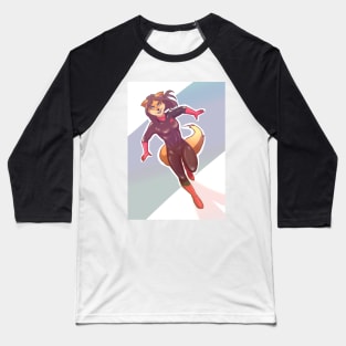 Classic AK Girl (Art by Susie Gander) Baseball T-Shirt